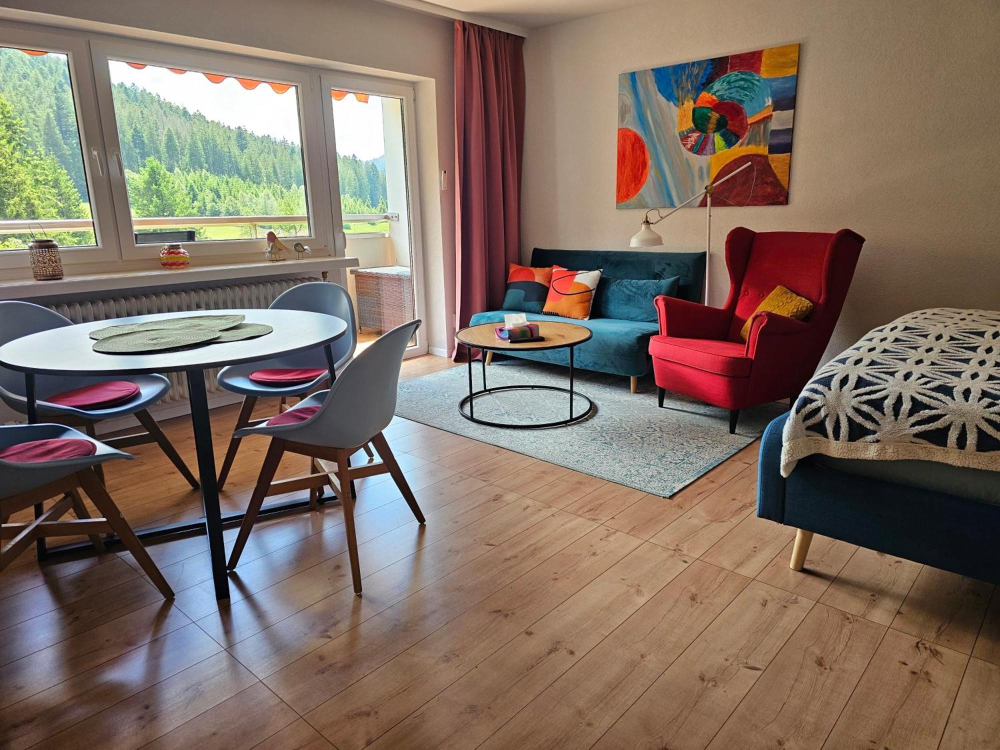 Ferienwohnung Vogelnest Im Schwarzwald Baiersbronn Esterno foto